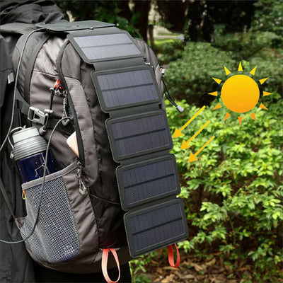 Portable Solar Panel Charger (5V 2.1A)