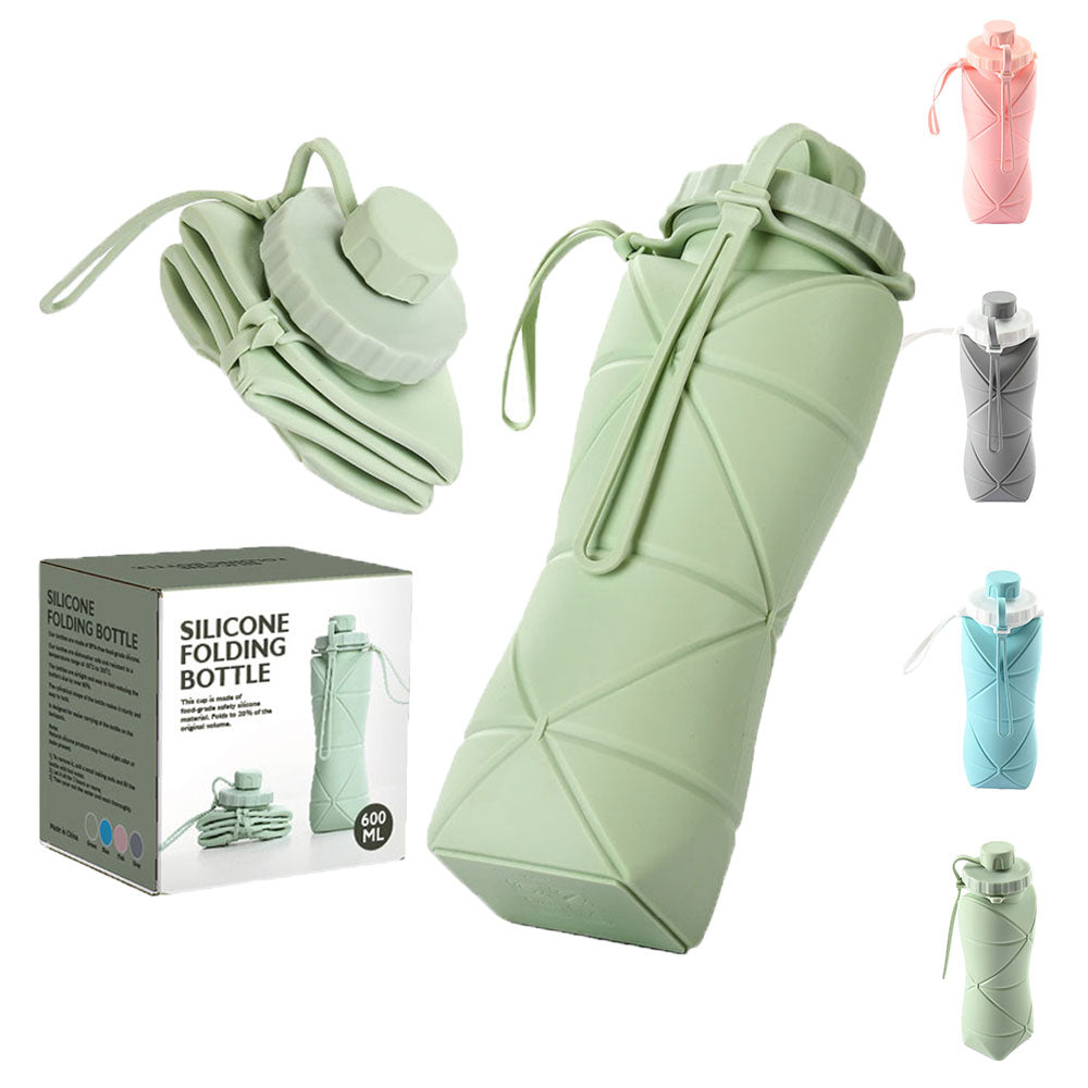 Folding Silicone Water Bottle (20oz)