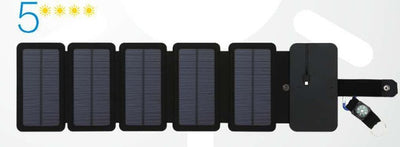 Portable Solar Panel Charger (5V 2.1A)