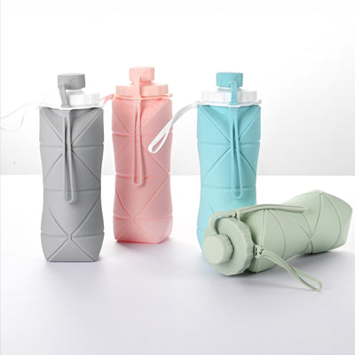 Folding Silicone Water Bottle (20oz)