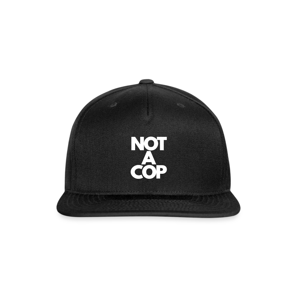 Snapback Baseball Cap - black