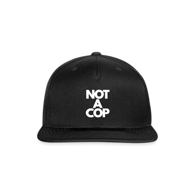 Snapback Baseball Cap - black