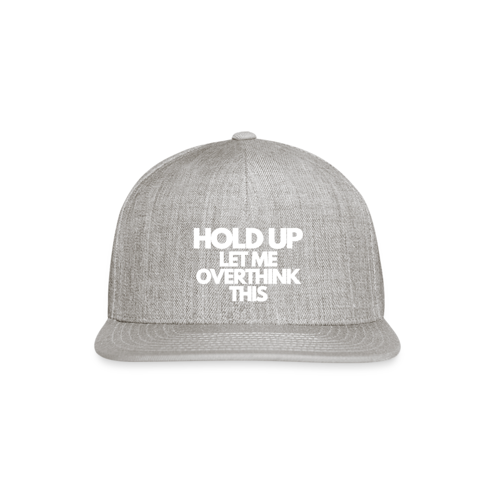 Snapback Baseball Cap - heather gray