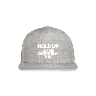 Snapback Baseball Cap - heather gray