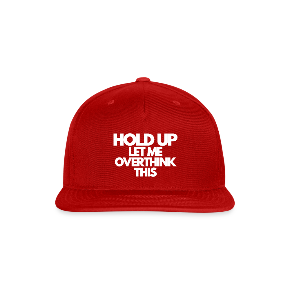 Snapback Baseball Cap - red