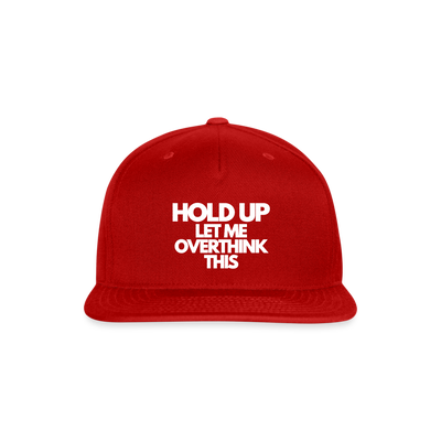 Snapback Baseball Cap - red