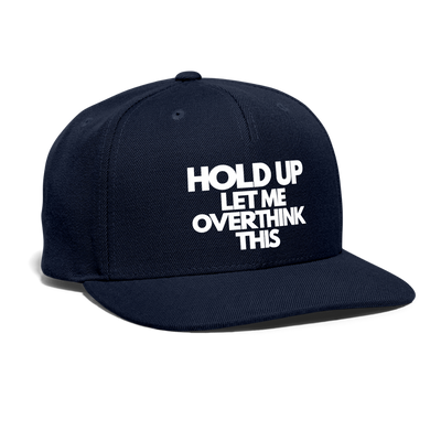 Snapback Baseball Cap - navy