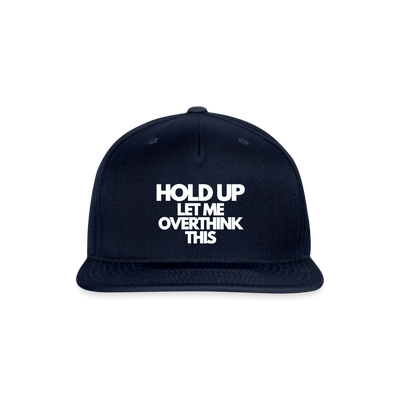 Snapback Baseball Cap - navy