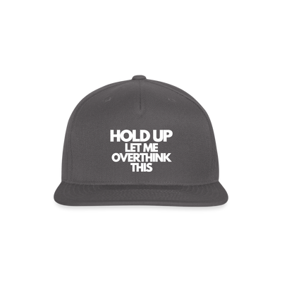 Snapback Baseball Cap - dark grey