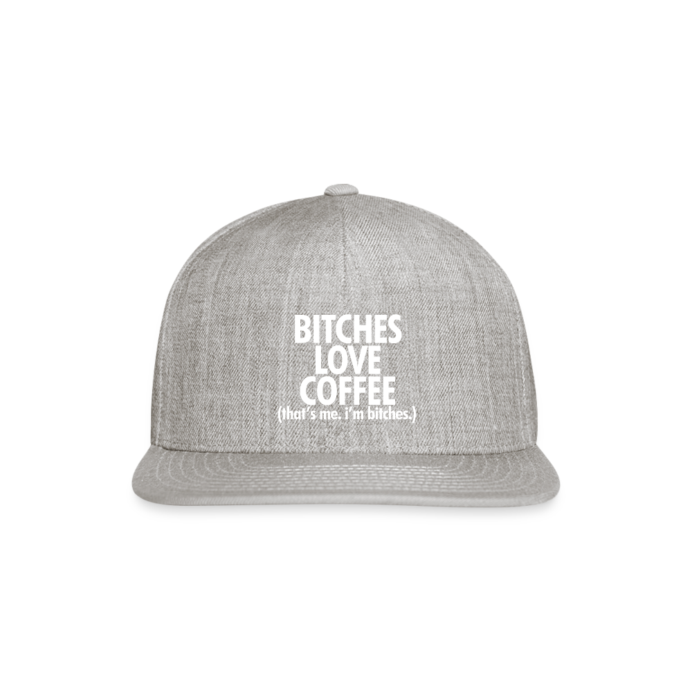 Bitches Love Coffee - heather gray